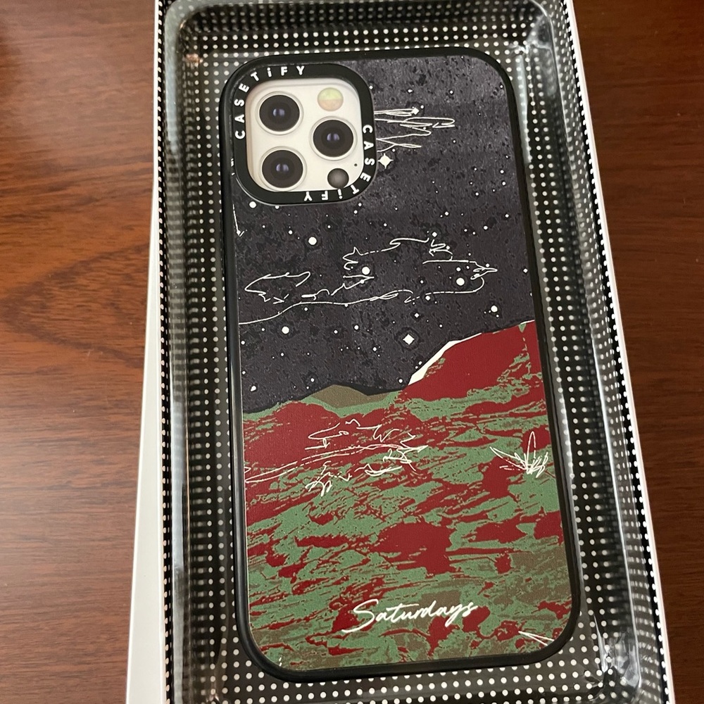 Casetify x Saturdays NYC greatoutdoors black phone case for iPhone 12/12 Pro